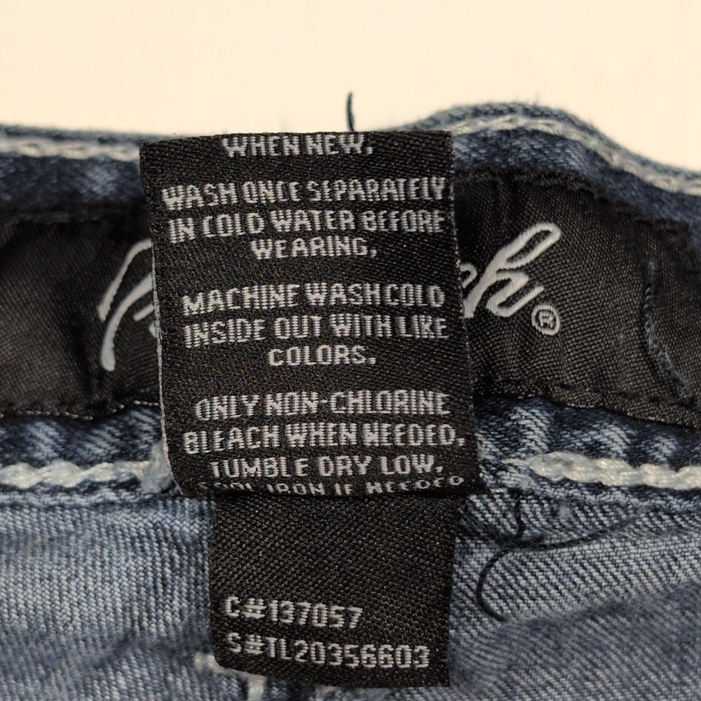True Luck Men Bootcut Jeans 34x32 Blue Classic Fit Western Denim Pants - Picture 16 of 16
